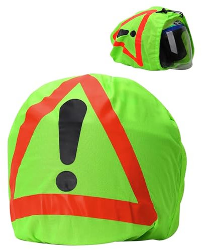 Flaconi 13”x17” Triangolo di Avvertimento per Moto,Triangolo di Emergenza per Casco Moto,Zaino Porta Casco Moto,Adatto per Caschi da Moto per la Marcatura dei Punti di Pericolo Antinfortunistici