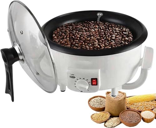 GLDWEY Torréfacteurs de café, torréfacteur électrique, Grille-Pain électrique pour la Maison, café en Grain, cacahuète, Noix de Coco,température réglable, Magasin/Maison capacité de 300 g