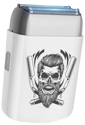 BESTBOMG Rasoio Elettric, Rasoi Elettrici da Uomo, Rasoio Elettrico Senza Fili, Grado di Impermeabilità IPX6, una Batteria Integrata e Viene Fornito con un Cavo di Ricarica USB