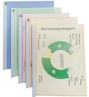 A4 schnellhefter Klemmschienen-Bewerbungsset (5/8/10/12 Stück) Der Bewerbungsmappen 90 Grad drehbar,fur klemmschienen a4/konferenzmappe (10)