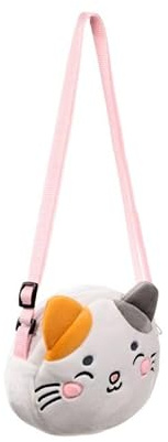 Borsetta a Tracolla per Bambina in Peluche - Lola, il Gatto - Animali Dolci, Borsa Bimba