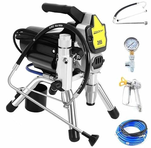 1800W 2.5 L/MIN Airless Farbsprühgerät 23MPa Farbsprühsystem mit 10m Hochdruckleitung/Verlängerungsstange 50 Hz Airless Spritzgerät 220V Farbsprühgerät Wandfarbe