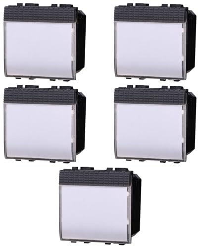 5 MODULI PULSANTE PORTANOME, NERO, COMPATIBILE CON BTICINO LIVING, PULSANTE A 2 MODULI, CAMPANELLO, INGRESSO, MODULI E FRUTTI 100% COMPATIBILI, MATERIALI DI ALTA QUALITA'