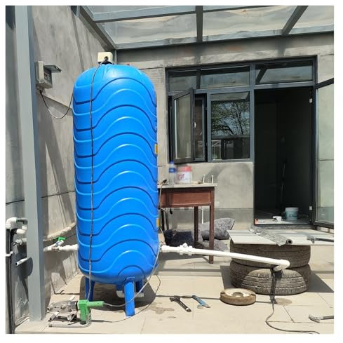 Pressure Tank Druckwassertank für den Garten mit Entlüftungsventil und Montagesatz, Freistehende Wasservorratsbehälter 60, 50, 40, 36, 30, 20 Gallonen, Küche/ Dusche/ Garten Vollautomatische Wassertan