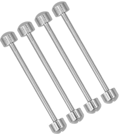 Toyvian Varillas de Conexión para Correas de Reloj 4 Piezas Acero Resistente 20 Mm Diámetro Interior Pasadores de Tubo Roscado Kit de Herramientas para Reparación de Relojeros