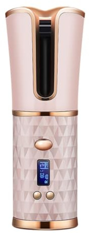 Fer à Friser Automatique sans Fil USB Rechargeable, Réglage | Alliage et Revêtement Céramique, Cheveux Secs ou Humides, Coiffure Maison, pour Femme