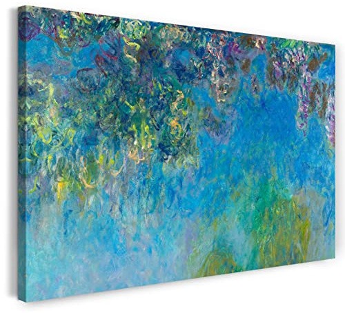 Printed Paintings Leinwand (80x60cm): Claude Monet - Glyzinien (Wisteria)