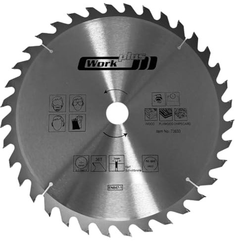 HM Kreissägeblatt 315 x 30 mm, 36 Zähne, für Holz & Kunststoff, Reduzierringe für auf 16/20/22,23/25,4 mm, kompatibel mit Tauchsäge & Kreissäge, nagelfest