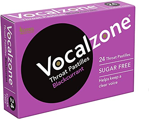 Vocalzone Blackcurrant Throat Pastilles (24 Pastilles)