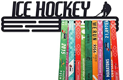 United Medals Ice Hockey Medaillenhalter Edelstahl | Medaillen Aufhänger | Medal Hanger Holder Display Rack
