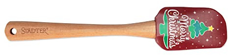 Städter 504257 Tannenbaum Dough Scraper, Wood/Silicone
