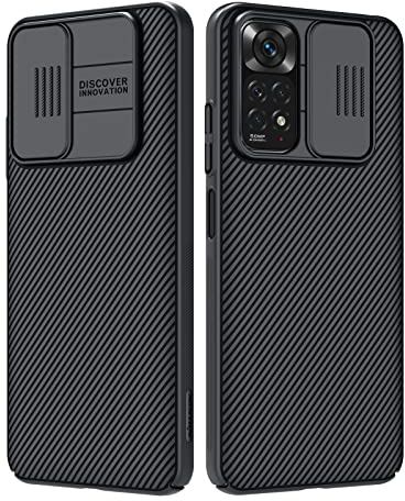 Nillkin Funda Compatible con Xiaomi Redmi Note 11 5G (6,43), Camshield Pro Carcasa con protección de cámara, Case para de TPU + PC Que Puede Proteger la privacidad y la Resistencia al Impacto - Negro