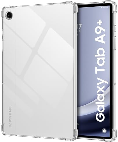 MoKo Case for Samsung Galaxy Tab A9 Plus 11 Inch 2023 (SM-X210/SM-X216/SM-X218), Ultra Slim Soft Flexible Transparent TPU Skin Bumper Back Cover Shell for Samsung Galaxy Tab A9+ 2023, Clear