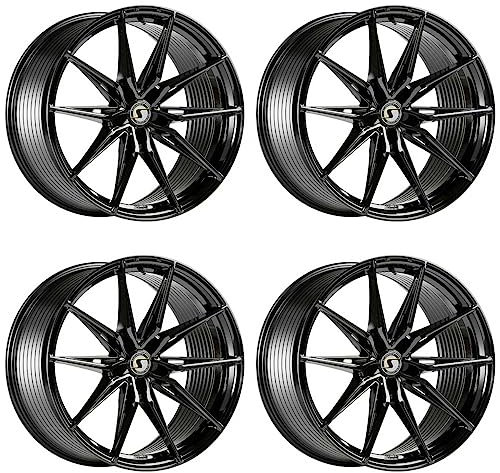 4x Schmidt Felgen TwentyOne 8.5Jx20 ET44 5x114,3 GlossBlack kompatibel mit Renault Megane IV RS Typ RFB