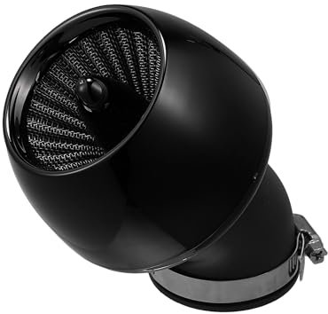 Hihaha Motorcycle Air Cleaner Filter/Intake Air Cleaner Filter for Motorcycle/Durable Rubber 28-48mm 90 Degree / 1 Pcs Black