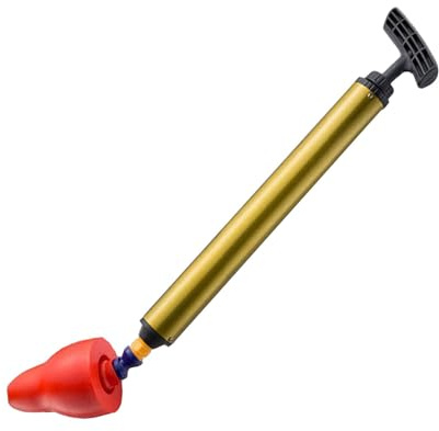 Fonowx Toilet Plunger Dredge Plunger Device Sink Plungers High Pressure for Kitchen Clogged, Red