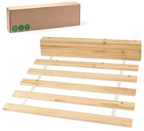 Amazinggirl Lattenrost Rollrost - Basic (14 Latten) 70x200 cm - Rolllattenrost Holzlatten Roll Tannenholz Erwachsenen und Kinder-Bett unverstellbar 70 x 200 cm