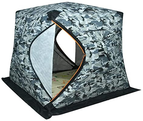 NOALED 2-3 Personen Winter Eisfischen Zelt Verdickte Baumwolle Warmes Baumwollzelt Großer Raum Outdoor Camping Tourist Automatisches Zelt