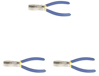 Glasschneidezange, gebogen, für Fliesen, Schlüsselanhänger, 3 Stück