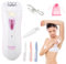 Epilierer Gesichts, Kabellose Epilierer Damen zur Gesichts & Körperhaarentfernung, Elektrischer Mini-Epilierer mit LED-Licht Bikini Trimmer für die Gesichts Körper Achsel Bikini Bein (Usb-aufladung)