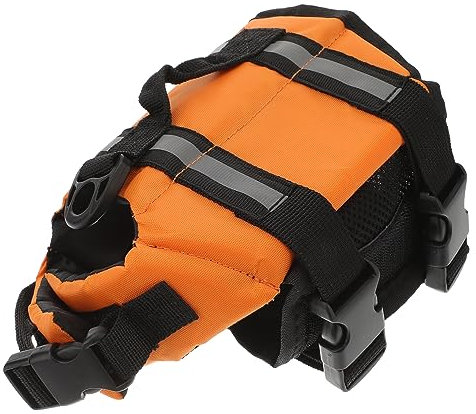 Toddmomy 2stücke Hochwertige Schwimmweste Für Kleine Hunde Orange XXS Atmungsaktiv Langlebig Mit Reflektierenden Elementen Für Wassersport Und Sicheres Schwimmen Inklusive Für