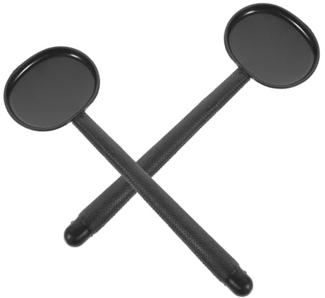 2 Stück Schwarze Kunststoff Augenklappe für Sehtest | Kompakt und Angenehm zu Halten, Geeignet für Schule und Augenchart Prüfung, für Orthoptisten und Augenärzte