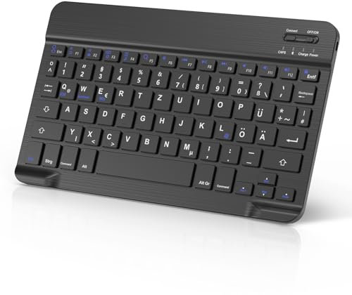 Occtingkind Funda teclado para iPad Mini 7/6: Funda Magnética Teclado Bluetooth Italiano QWERTY, USB-C, Sin Retroiluminación, Compatible con iPad Mini 2024/2021 (8.3 Pulgadas) - Lavanda