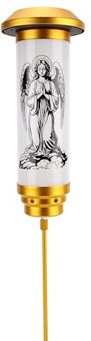 OURMEMO Solar Angels for Cemetery,Solar Lights Outdoor Garden 5.7x30, Eternal Light Angel for Cemetery Grave Decorations,Memorial Gift, Christmas Yard Art, Sympathy Gifts(Kneeling Angel Praying)