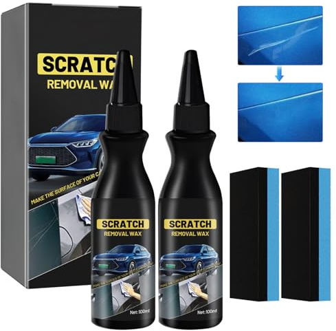 2 Stück Entferner für Autos, 2025 Neuest Autolack Reparatur Polieren Paste, Tiefen Kratzer Reparaturpaste, Glanzes des Autolacks und Entfernt Kratzer Effektiv und Schnell (E)