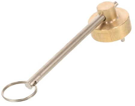 Mipcase Brass Radiator Valve Key Magnetic Water Tap Key for 13-15mm Valves Plumbing Bleeding Tool