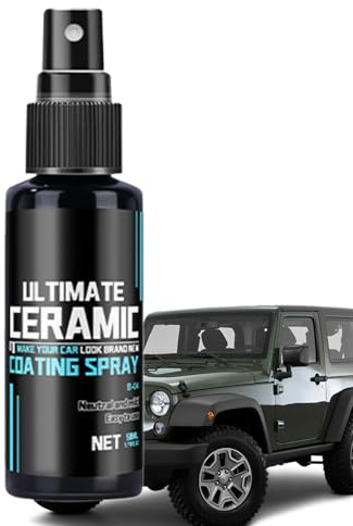 Rivestimento in ceramica per auto – alto sigillante lucido, liquido lucidante, vernice cristallina, superficie idrofobica, materiale automobilistico antigraffio | rivestimento lucido per porte, mobi