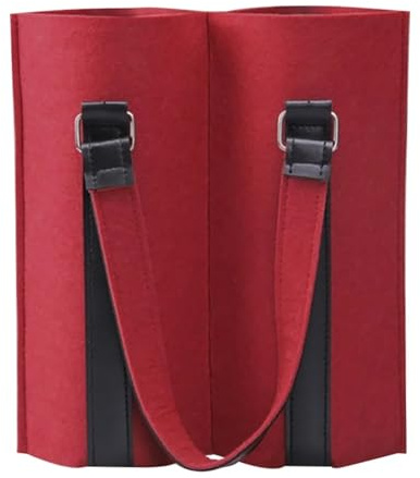 YGLONG Flaschentüten Filz-Rotweinbeutel, Mehrflaschen-Weinbeutel, Wiederverwendbare Geschenkbeutel, Flaschenbeutel, Wein-Handtasche, Flaschenträger, Rotwein-Zubehör