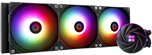 Refroidisseur liquide pour processeur TR-Thermalright AQUA ELITE 360, refroidissement Aio 360mm, 3 ventilateurs PWM Low Noise-ARGB, pour AM4/AM5, Intel LGA1851/1700/115x/1200/2011 (Noir)