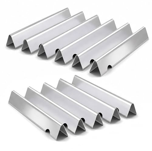 11-pack smaksättarstänger för Weber Genesis II 600-serien – rostfritt stål reservdelar för Weber GS4 Genesis II E-610, S-610, Genesis II LX E-640, S-640 gasgrill – ersätter Weber 66796, 6687
