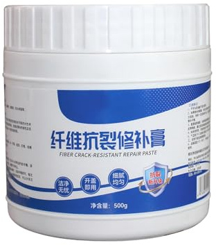 Stucco Riparazione Pareti | Composto fibrorinforzato impermeabile con spatola | Riempitivo Per Buchi Nel Muro E Riparazione Cartongesso,Per Casa Calcestruzzo Esterno Soffitto