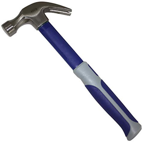 MARTELLO DA FALEGNAME CON TIRACHIODI GR. 450 M.FIBR