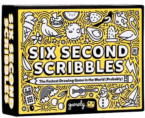 Six Second Scribbles: The frantically fast and fantastically fun drawing game | A family friendly party game for children, teens and adults (Six Second Scribbles)