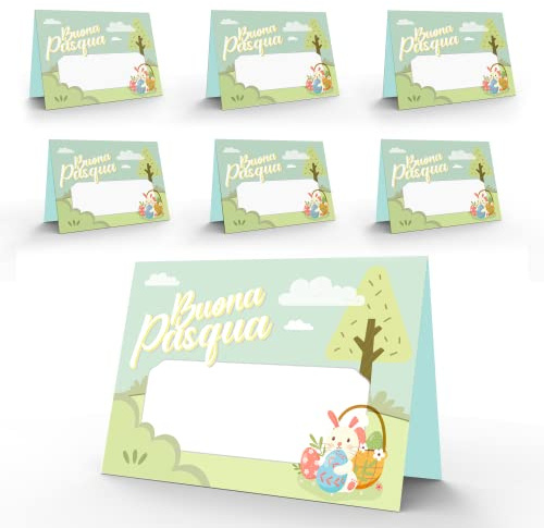 KAÏDENSÏ Segnaposto Pasquale Elegante Originale - 40 Segna Posto Pasqua per Tavolo Eleganti - Segnaposti Tavola Pasquali Originali – Segna Tavoli Decorazioni Pasqua