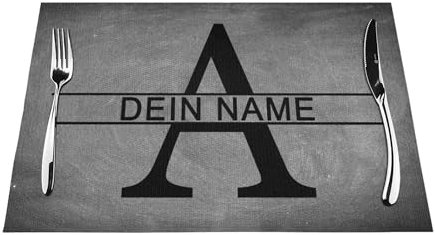 LLLGSH Tischset mit Foto personalisiert – Gestalten Sie Ihr eigenes Tischset – Personalisierbares Tischset Bedrucken – Tischset-Geschenk für Geburtstage, Weihnachten, Freunde, Familie – 45 x 30 cm