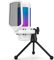 TONOR Gaming Mikrofon PC, USB Microphone für Computer PS4/5, Kondensatormikro mit RGB-Modi & Helligkeit einstellbar, Stummschaltung, Verstärkungsregelung, Mic für Streaming TC310 Weiß