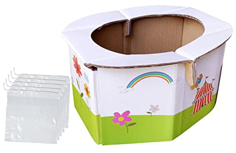 TOYANDONA Faltbare Papiertoilette für Unterwegs Töpfchen für Unterwegs für Kompakt und Klappbar für Reisen im Auto