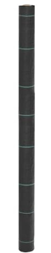 Frdhee Protection hivernale pour plantes - Toile anti-mauvaises herbes - Noir - 1,5 x 150 m - PP - Bâche de jardin pour jardin, parterre surélevé, allée, etc