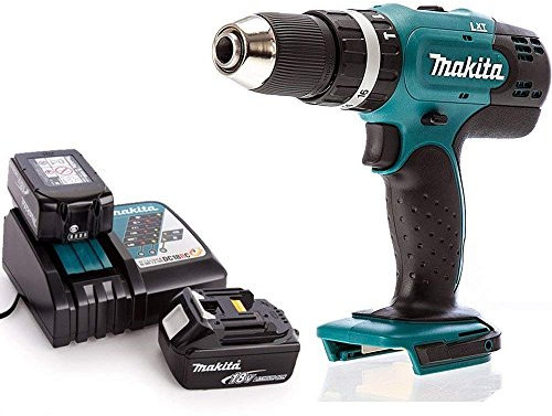 Makita DHP453Z 18V 13mm 2 Speed LXT Combi Drill with 2 x 3Ah Batteries & Charger