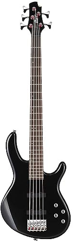 Cort Action Bass V Plus 5-String Electric Bass Guitar, Black