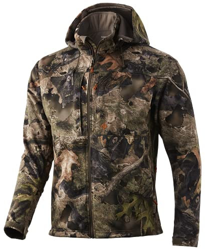 Nomad Herren Barrier Nxt, Wind-und wasserdichte Jagdjacke Jacke, Mossy Oak Droptine Camo, M