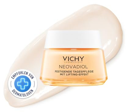Vichy Neovadiol Peri-Menopausa, Crema Viso Giorno, Per Pelli Normali e Miste, Azione Ridensificante, Effetto Liftante, Formula con Proxylane, Niacinamide e Acido Ialuronico, 50ml