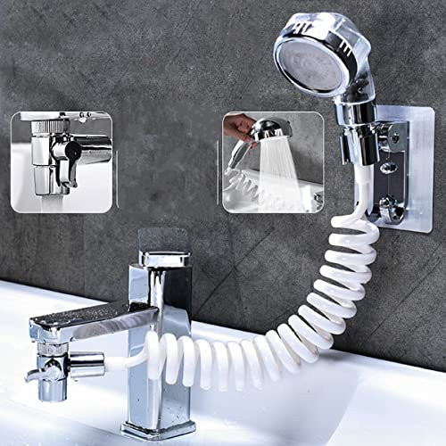 ZV Kit Doccia DOCCETTA Universale per LAVANDINO da Bagno E Cucina con Tubo 1,5 Metri