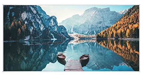 Klarstein Stufa Elettrica Infrarossi Basso Consumo, Pannello Radiante 700W, Controllo IoT/WiFi App, per Riscaldamento Senza CO2