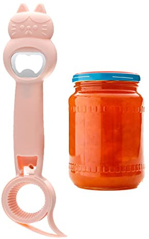 delr Apribottiglie in vetro | Apribottiglie in acciaio inox con manico in PP | Bellissimo strumento da cucina Proteggi l'uso delle unghie per i bambini più grandi