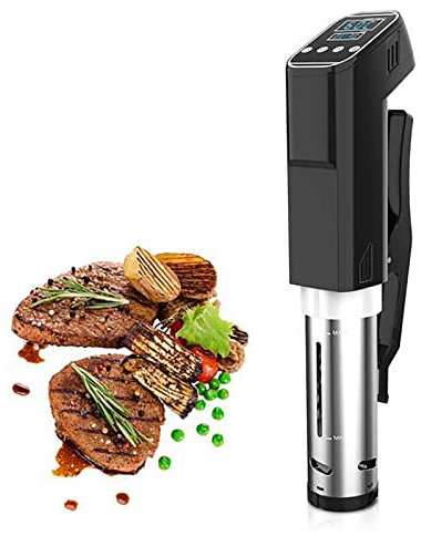 THREMA Sous Vide Cooker, 1100W Sous Vide Immersion Circulator, 0°C~90°C Adjustable, Waterproof Stainless Steel and Ultra-quiet Precision, Easy To Use and Clean, for Kitchen Home and Restaurant